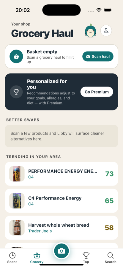 Libby Grocery Haul with trending products and scores